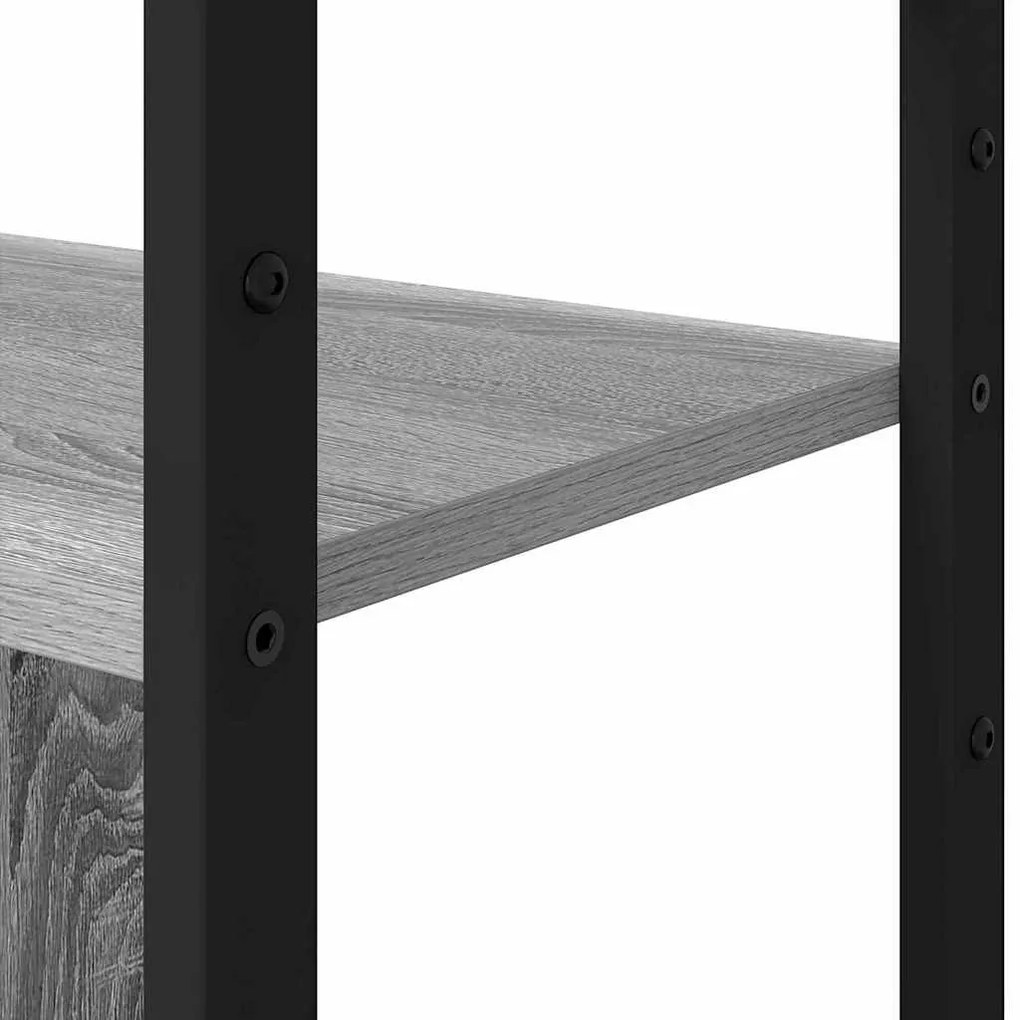 Könyvespolc Szürke sonoma 80 x 30 x 155.5 cm Faanyag