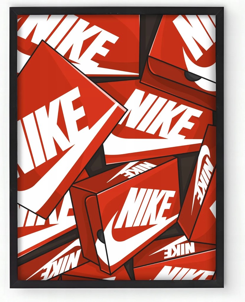 Poszter keretben Hypebeast Cipők Sneakers Streetwear 20x30 Ajándék Ötlet