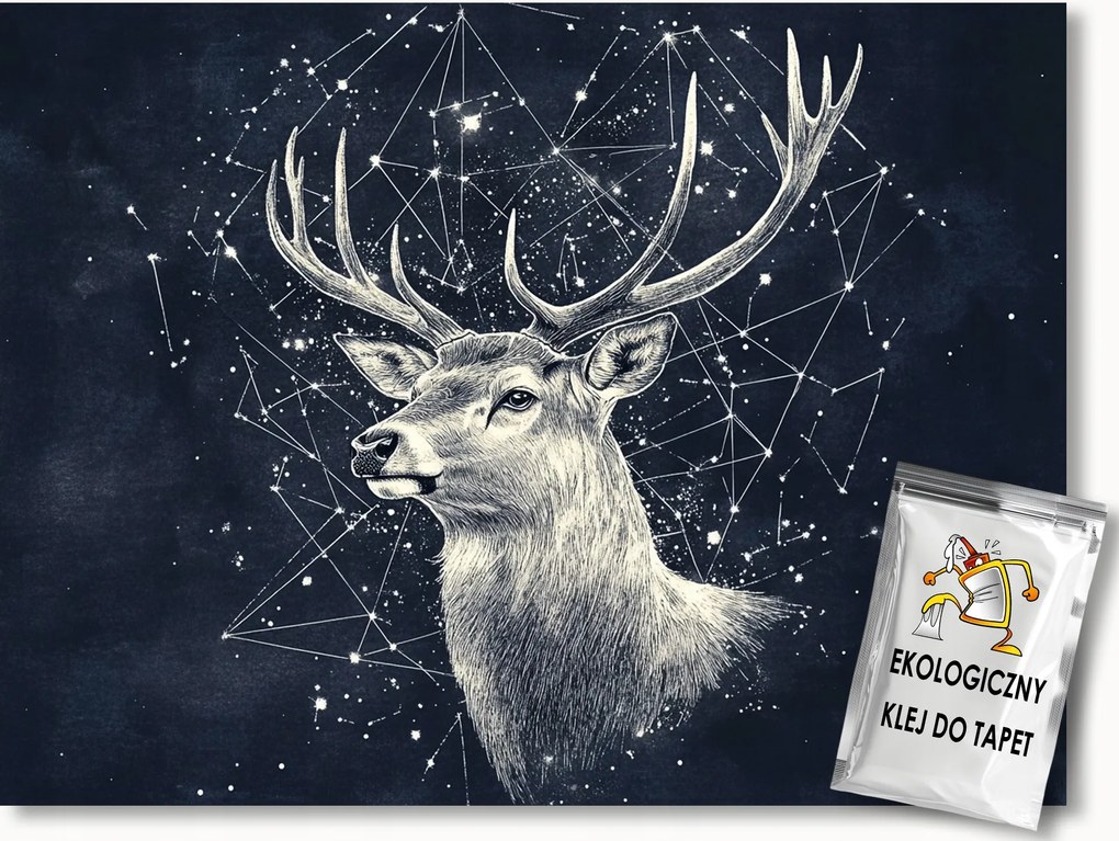 Fotótapéta Flizelina Grafika Éjszaka Égbolt Csillagkép Szarvas 200x140 ragasztó