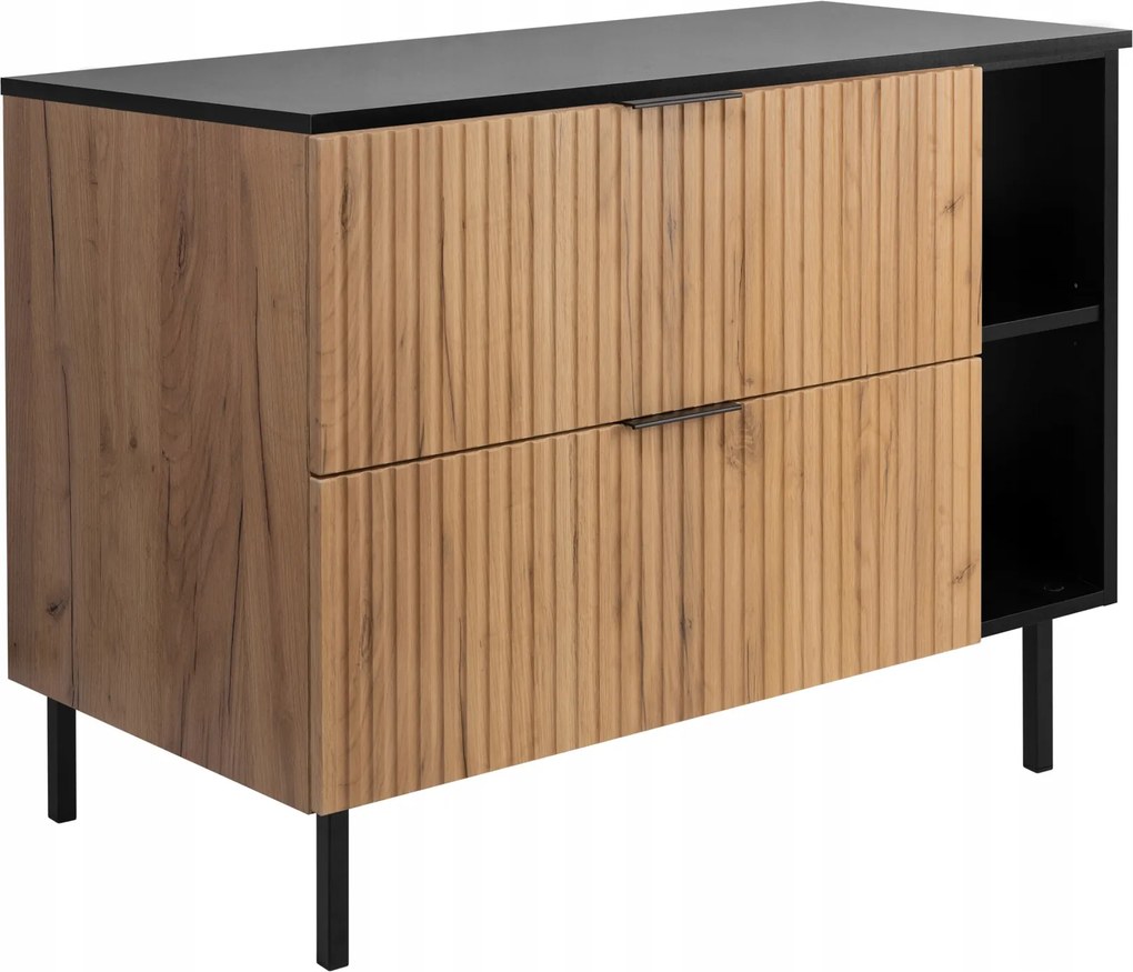 Fürdőszoba szekrény álló mosdó alá 100 tölgy divatos lábak fém Asztallap