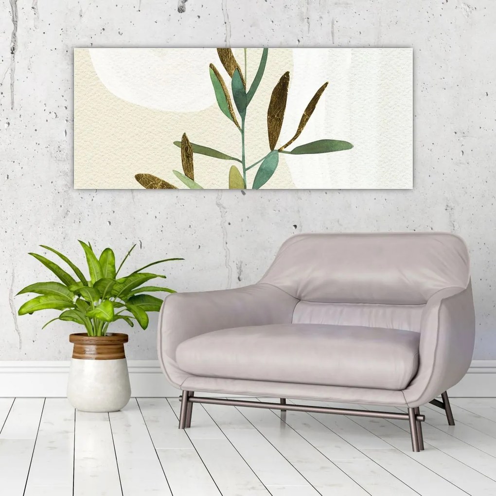 Kép - Akvarell ág N⁰2 (120x50 cm)