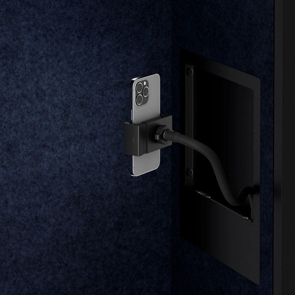 Sally 600mm korpus Czarny - siedzisko Granatowy