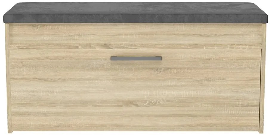 Odell Parma cipőtároló pad, 100x49x35 cm, sonoma