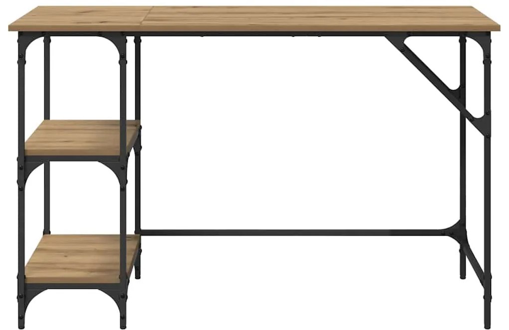 vidaXL Asztal Artisan tölgy 120 x 50 x 75 cm Faanyag