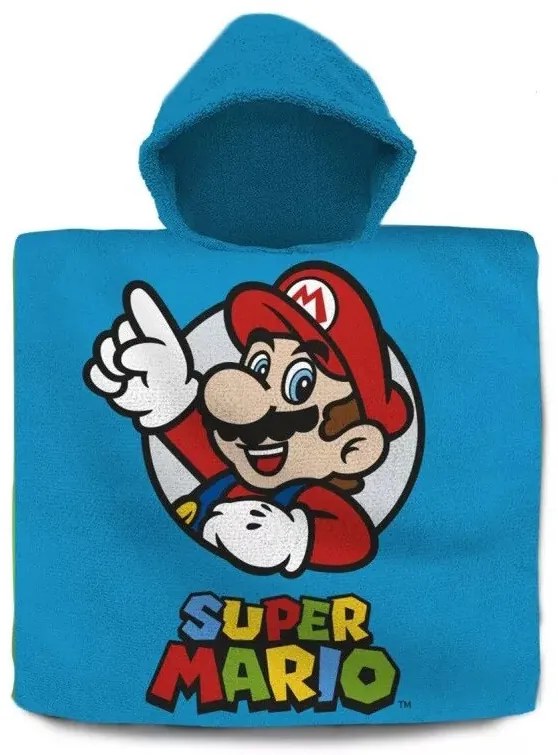 Super Mario Victory strand törölköző poncsó 60x120 cm