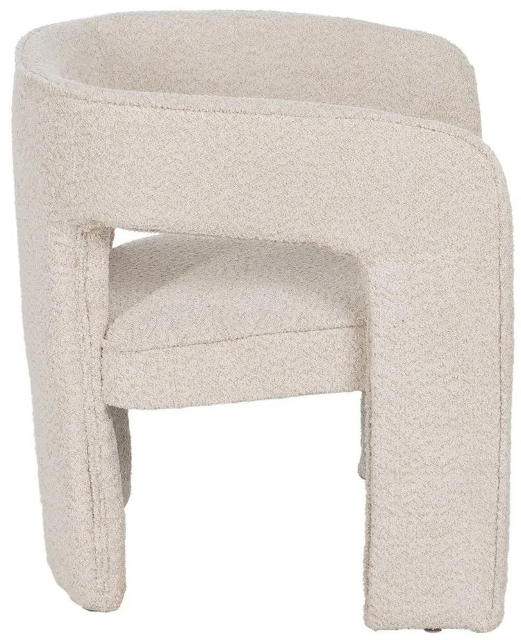 Bézs buklé fotel – Ixia