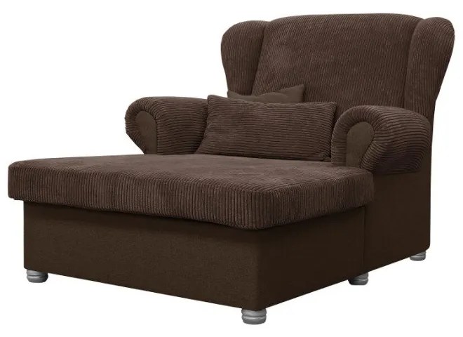 Sötétbarna kordbársony heverő Lord – Ropez