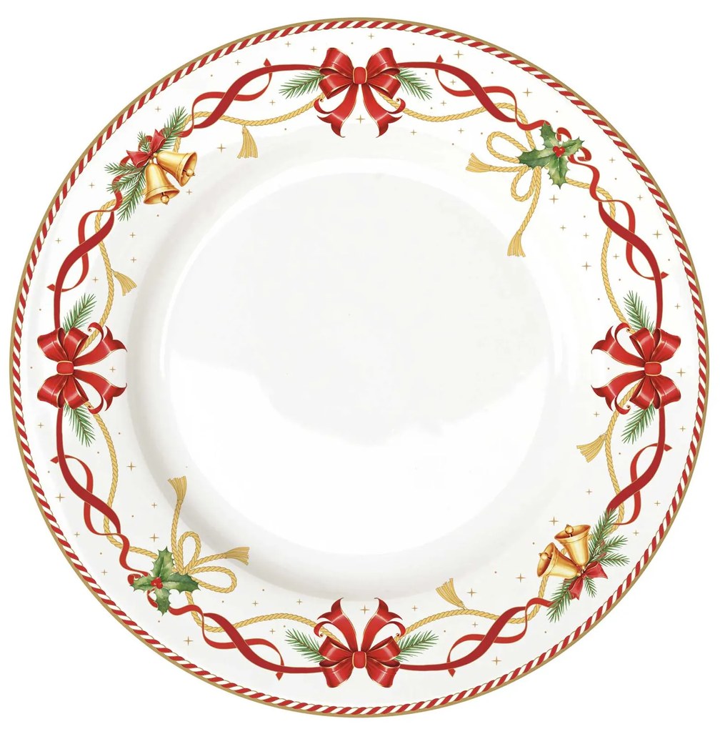 Karácsonyi porcelán lapostányér Christmas Tale