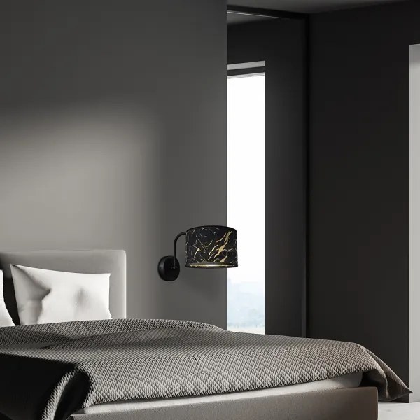 Fali lámpa SENSO 1xE27/60W/230V fekete