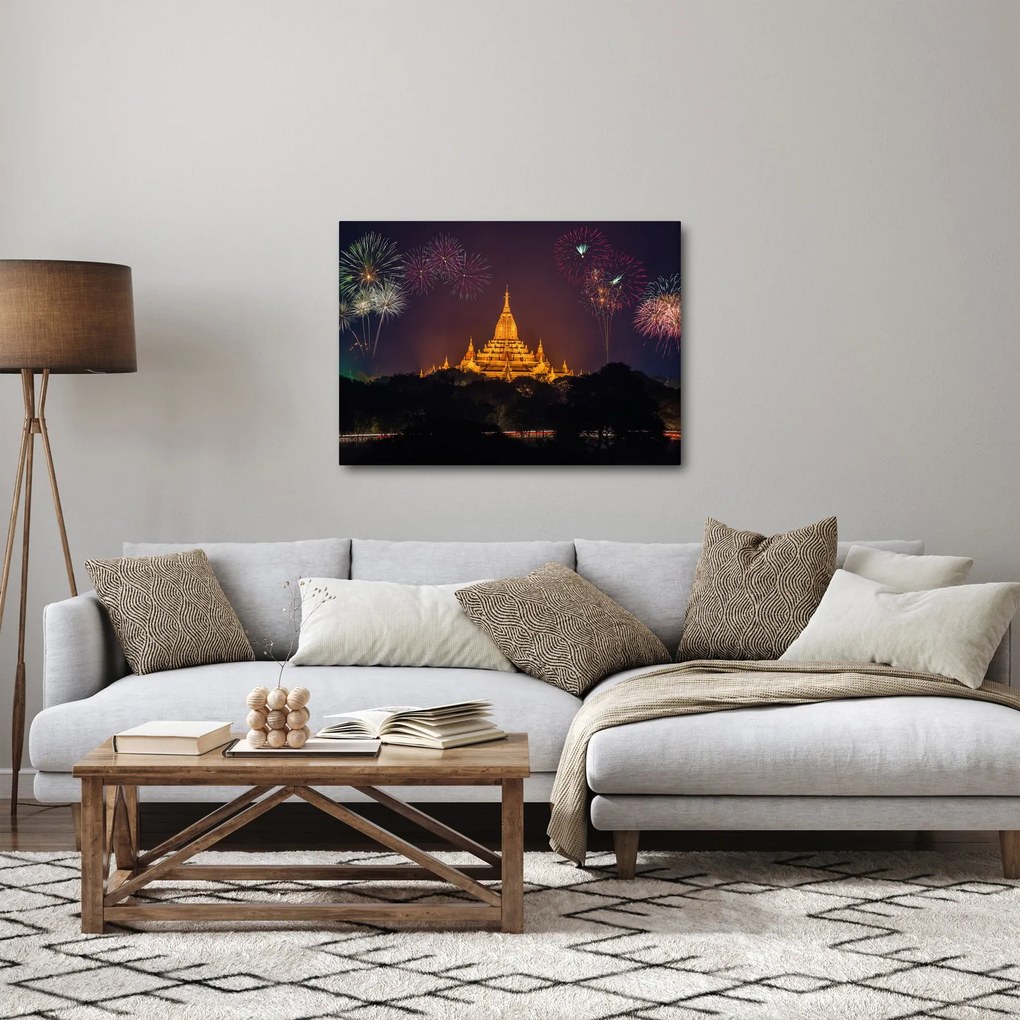 Ázsiai tűzijáték képe (70x50 cm)