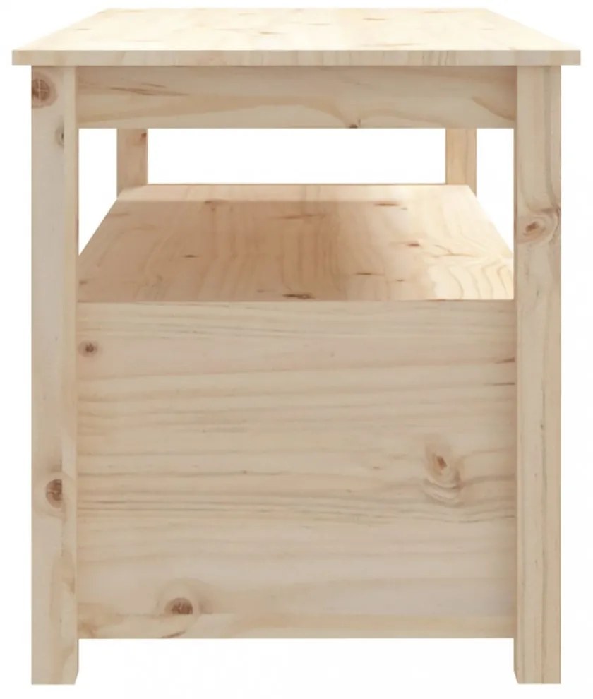 tömör fenyőfa dohányzóasztal 102 x 49 x 55 cm