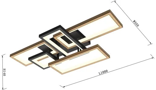 Wofi 9022-506 - MATERA LED 60W 230V állítható mennyezeti lámpa