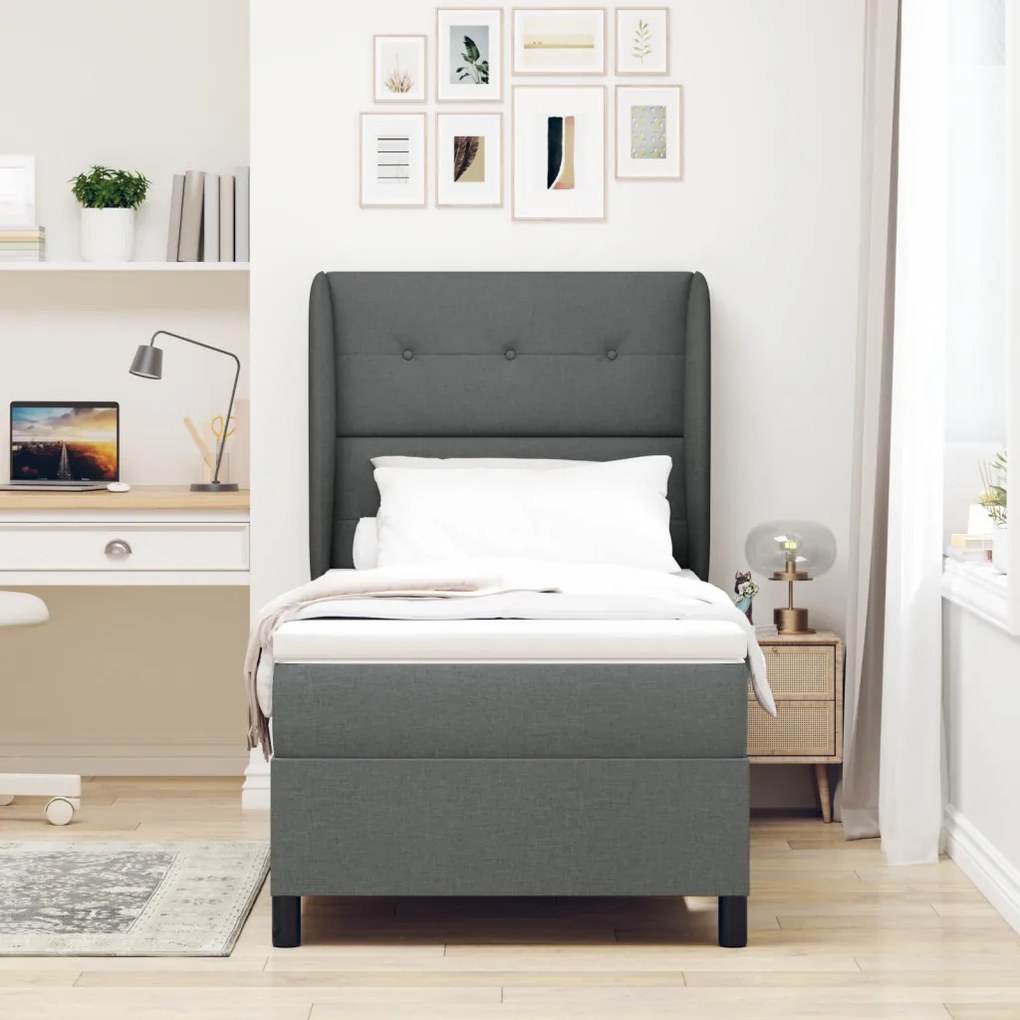 Boxspring Ágy Matrac Különböző Színben 80x200 cm Szövet