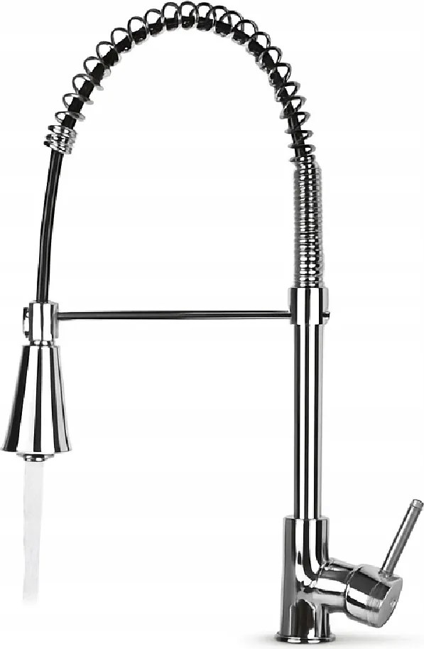 Konyhai Csaptelep Króm Mosogató Csaptelep Álló Kihúzható Forgatható