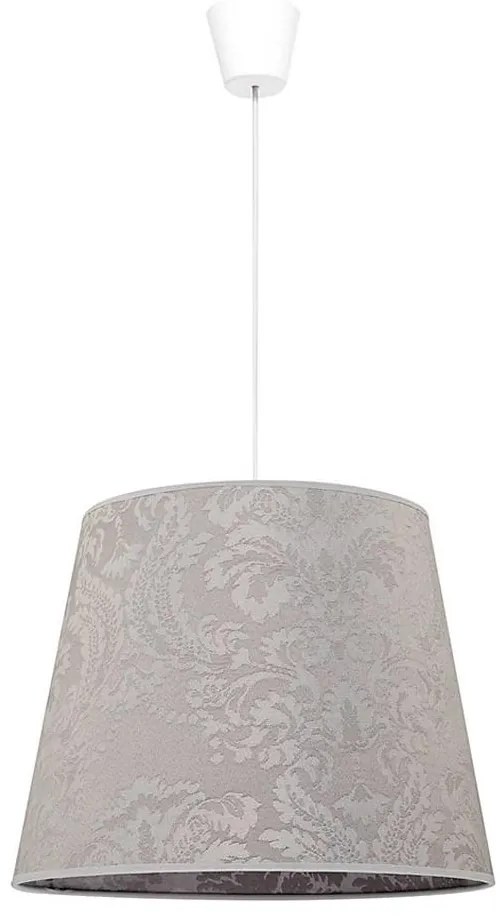 Duolla - Csillár zsinóron SOPRANO 1xE27/40W/230V átm. 38 cm ezüst