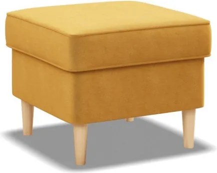 Uszak lábtartó, bársony, sárga