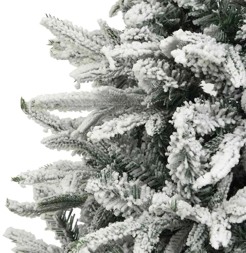 Műfenyő világítással és gömbkészlettel Zöld 240 cm PVC és PE