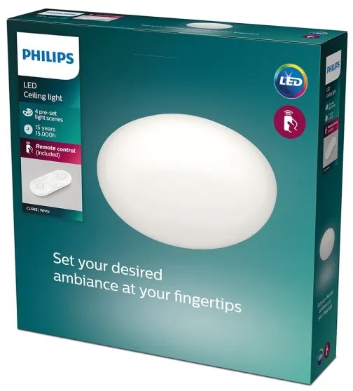 Philips - TOBA 1xLED/23W/230V dimmelhető mennyezeti lámpa távirányítóval