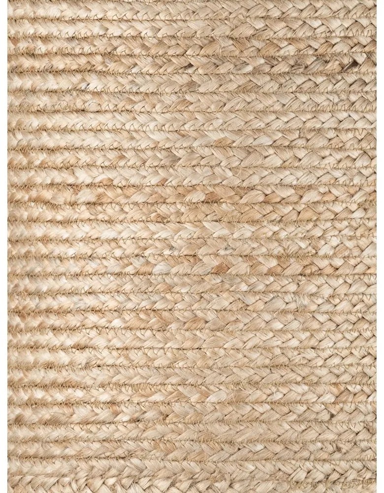 Natúr színű puff Jutta Gold – Hanse Home