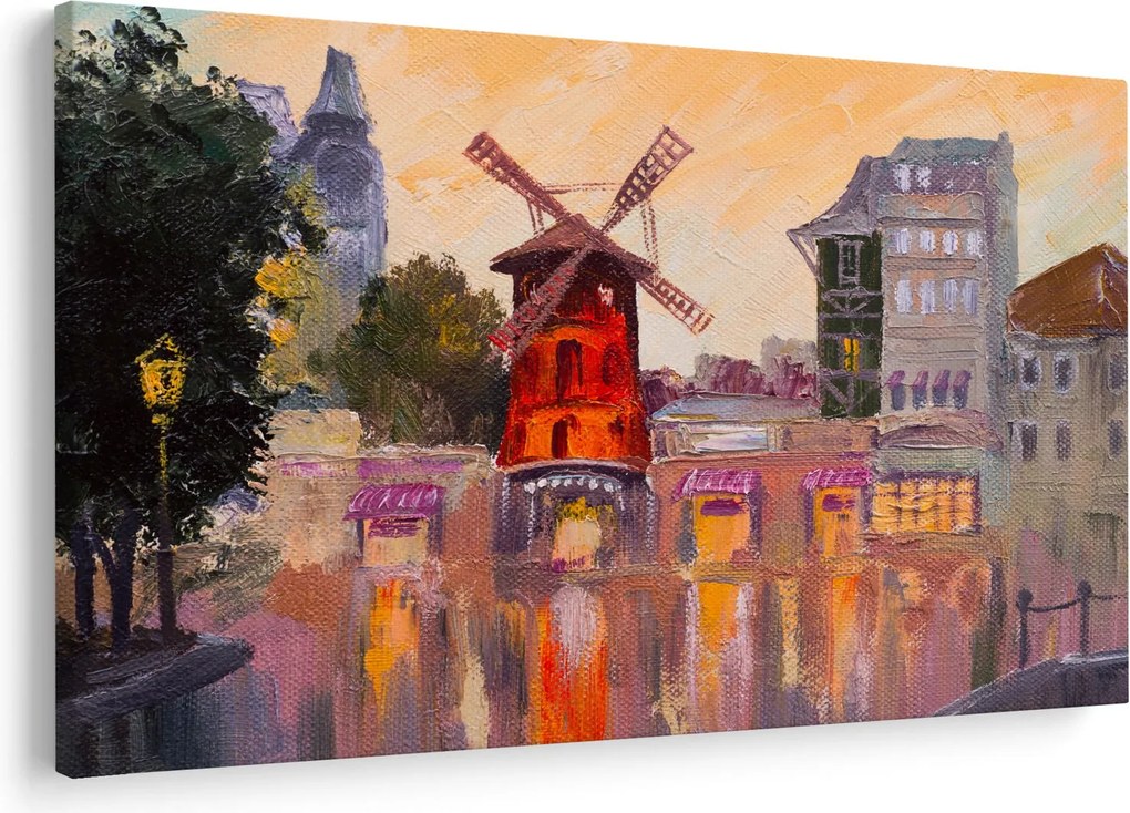 Kép - Moulin rouge, Párizs, Franciaország (90x60 cm)