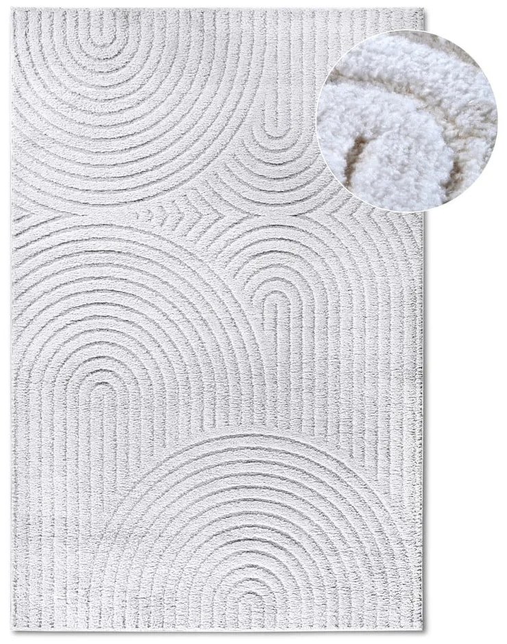 Fehér szőnyeg 80x120 cm Panglao New York White – Elle Decoration