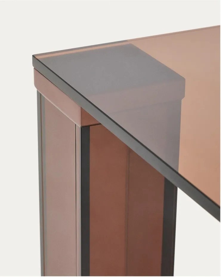 Üveg étkezőasztal 90x160 cm Adularia – Kave Home