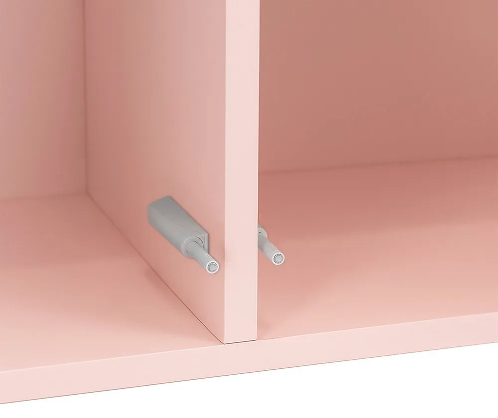 Boxie 2 ajtós fali szekrény 80x80x37 cm pink