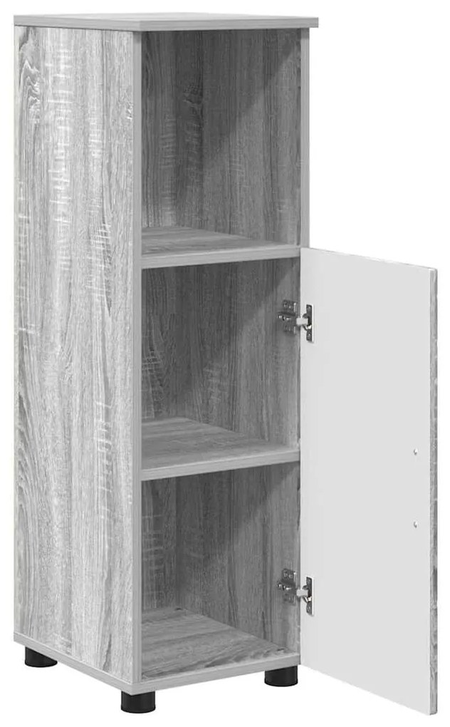 Fürdőszoba bútor szett 3 pcs Szürke sonoma 76.5 x 35 x 64 cm