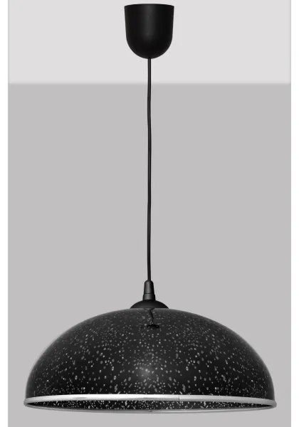 Csillár zsinóron CIRCLE 1xE27/15W/230V fekete