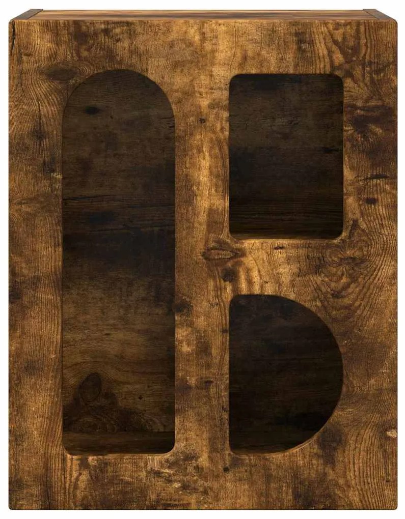 vidaXL Éjjeli asztal Füstölt tölgy 40 x 35 x 50 cm Faanyag