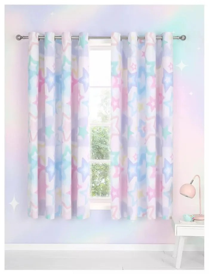Gyerek függöny szett 2 db-os 168x183 cm Ombre Stars – Catherine Lansfield