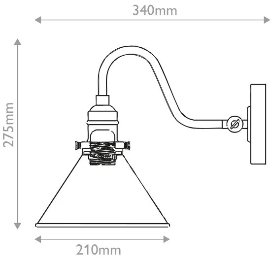 Elstead PV1-AB-MB - PROVENCE fali lámpatest 1xE27/60W/230V arany/fekete