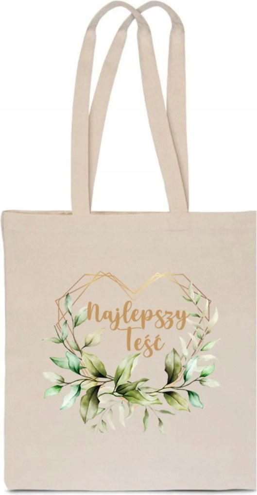 Öko Táska Pamut ekrü Legjobb Após esküvői ajándék apa TT_626_e