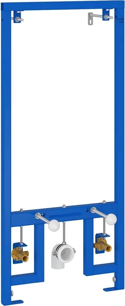 vidaXL Fürdőszoba Fali Támogatás Kék 50 x 3 x 112 cm
