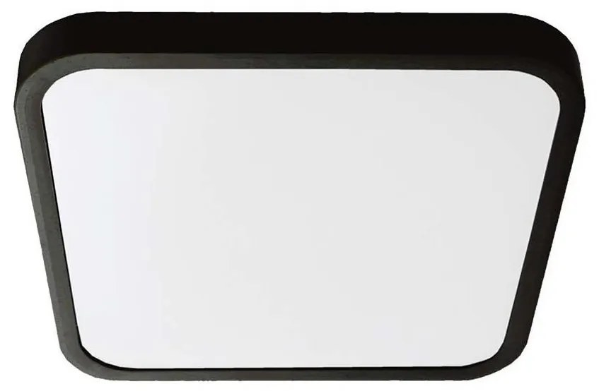 LED fürdőszobai mennyezeti lámpa LED/48W/230V IP44 3000K 42x42 cm fekete