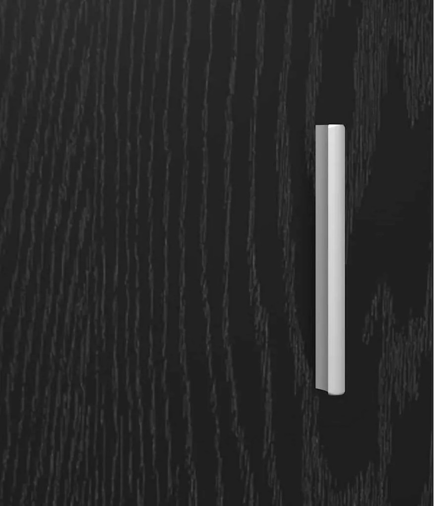 Oldalszekrények Corona 2 pcs Fekete tölgy 59 x 39 x 80 cm