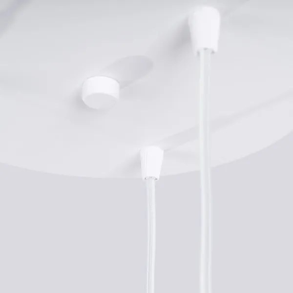 Sollux SL.1710 - Csillár zsinóron HALO 3xG9/8W/230V átm. 25 cm fehér