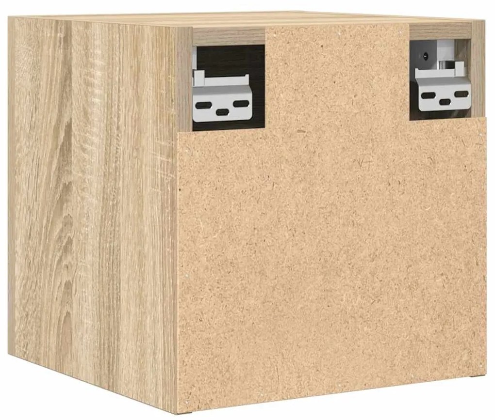 2 db sonoma tölgy falra szerelhető TV-szekrény 30,5x30x30 cm