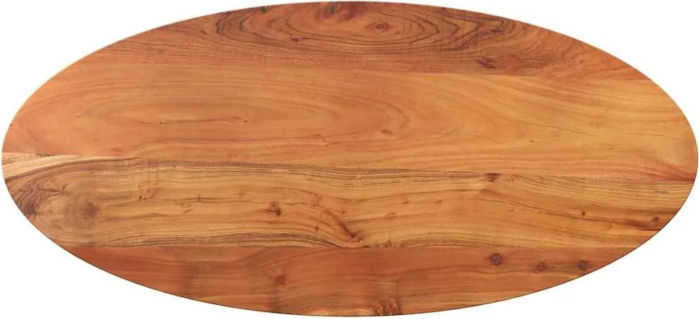 vidaXL tömör akácfa ovális asztallap 80 x 40 x 3,8 cm