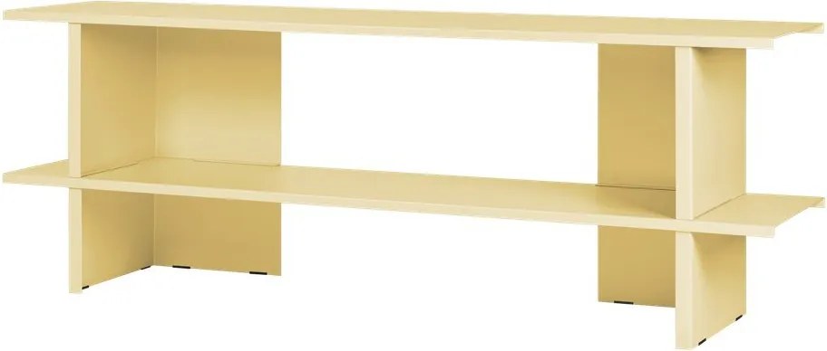 Sárga fém polcos állvány 160x57x37 cm Hes – noo.ma