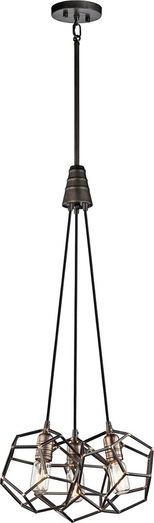 Kichler modern vintage függeszték rocklyn barna elskl-rocklyn3-rs