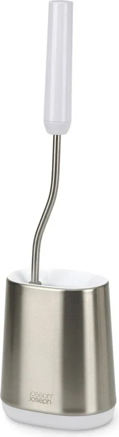 Ezüstszínű rozsdamentes acél WC-kefe Flex – Joseph Joseph