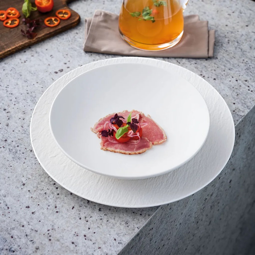 Pizza tányér, Manufacture Rock blanc kollekció - Villeroy & Bochnc - Villeroy & Boch