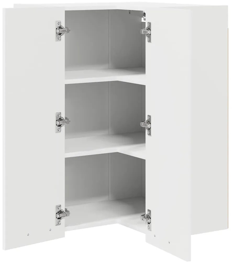 Függő szekrény polcokkal Riga Fehér 57 x 57 x 80 cm Faanyag