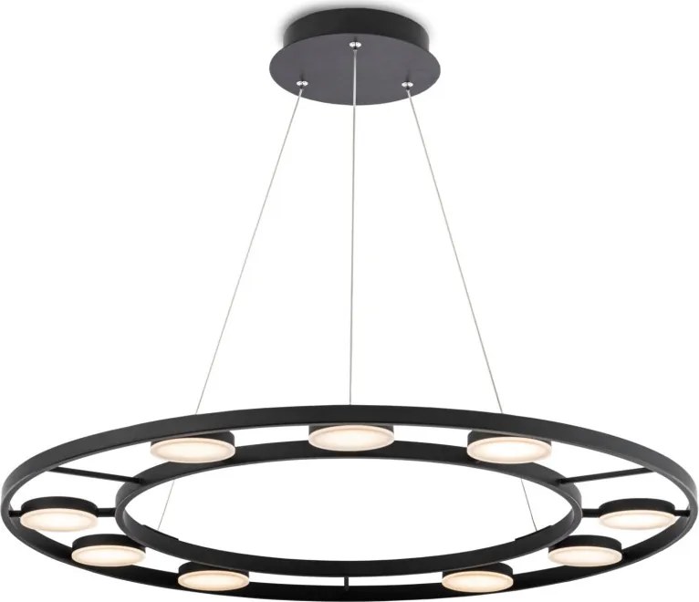 MAYTONI MOD070PL-L63B3K FAD Modern Led Függesztett Lámpa Fekete LED IP20