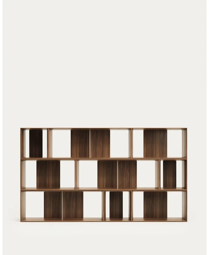 Natúr színű moduláris polcrendszer szett tölgyfa dekorral 9 db-os 202x114 cm Litto – Kave Home