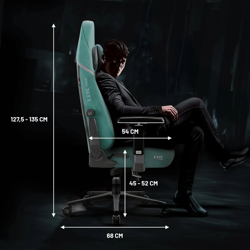 Gamer szék Normal Size menta-fekete: Diablo X-Eye Prime Mystic Mint