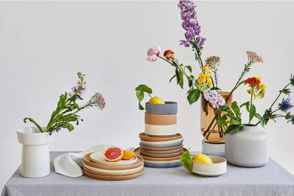 Malia 18 db-os krémszínű agyagkerámia étkészlet - Bonami selection