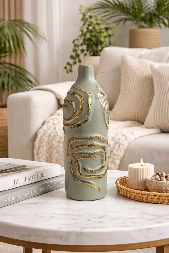 Signa kerámia váza, Ø7 cm