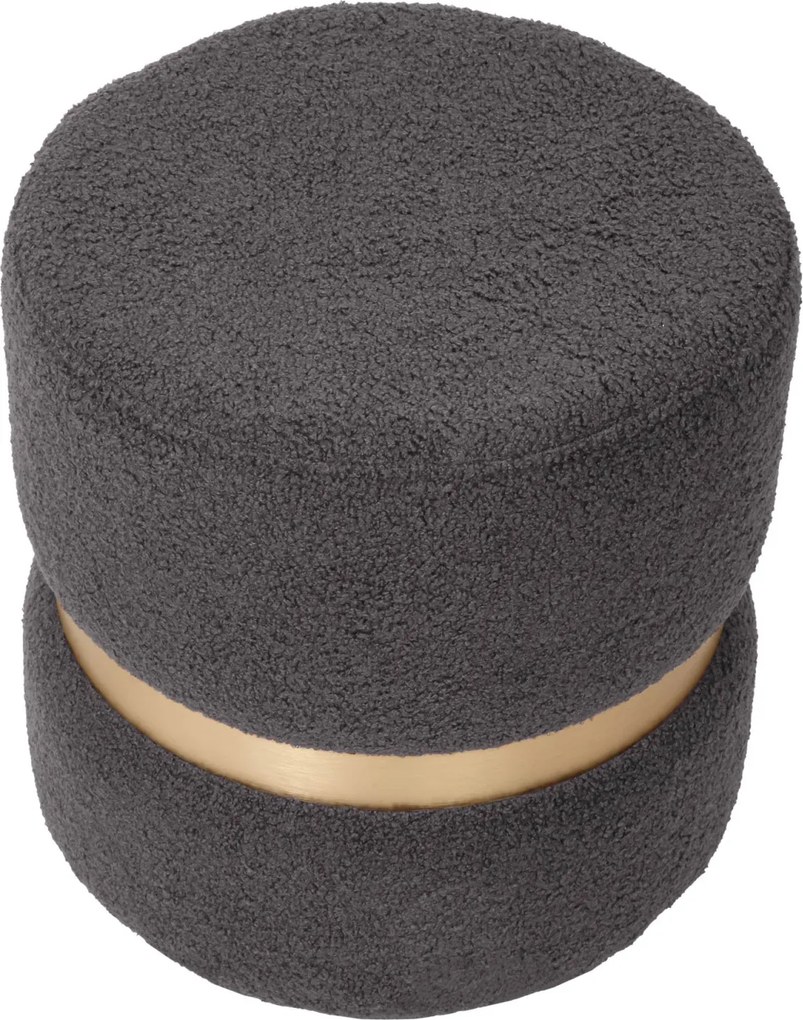 Ring puff - arany gyűrű - T03 szürke szövet R